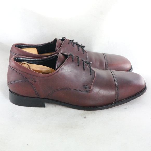 Florsheim Other - FLORSHEIM Welles Burgundy Cap Toe Oxford Shoes Sz 15 3E